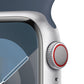 Apple Watch Series 9 | GPS + Cellular | 41mm | Caja de Aluminio Plata | Correa Deportiva Azul Tempestad | Talla S/M