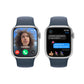 Apple Watch Series 9 | GPS + Cellular | 41mm | Caja de Aluminio Plata | Correa Deportiva Azul Tempestad | Talla S/M