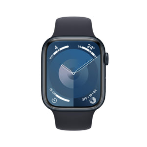 Apple Watch Series 9 | GPS + Cellular | 45mm | Caja de Aluminio Medianoche | Correa Deportiva Medianoche | Talla M/L