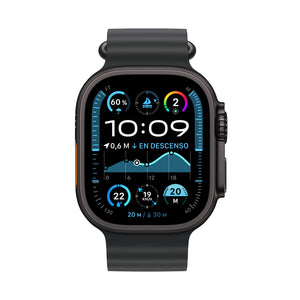 Apple Watch Ultra 2 | GPS + Cellular | 49mm | Caja de Titanio Negro | Correa Ocean Negra
