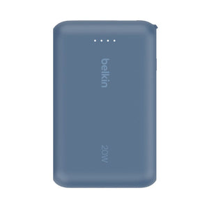Batería externa 10K BoostCharge cable integrado USB-C de 20w Azul | Belkin