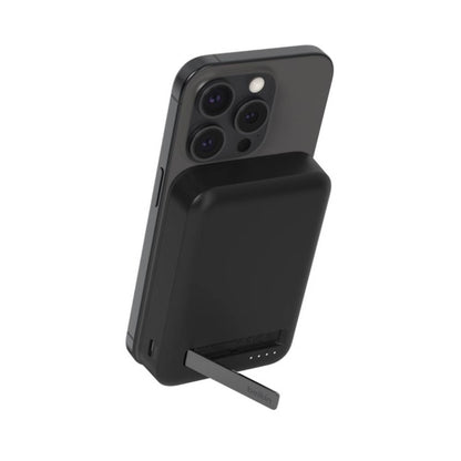 Batería externa inalámbrica magnaética 10000 mAh con soporte (15W) negro | Belkin