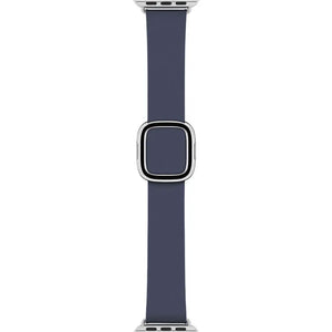 Apple Correa con Hebilla moderna Plata para Apple Watch 38mm Azul Noche Talla M