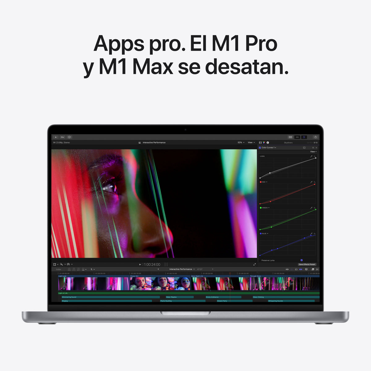 MacBook Pro de 14 pulgadas Chip M1 Pro de Apple con CPU de ocho núcleos y GPU de catorce núcleos - Macnificos