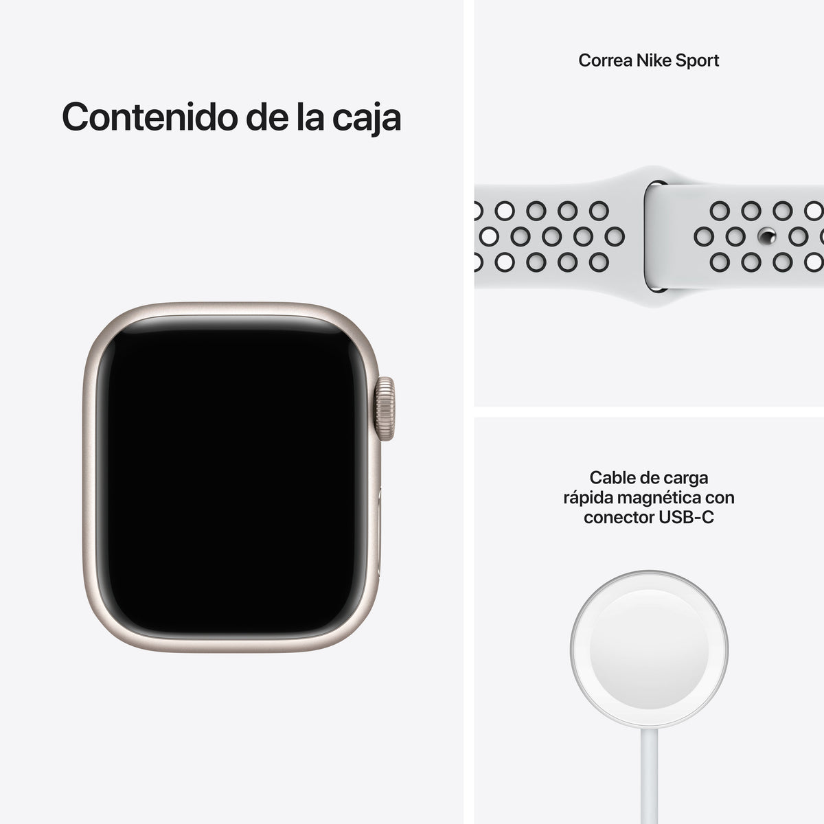 Apple Watch Series 7 (GPS + Cellular) Aluminio Correa Nike Sport - Macnificos