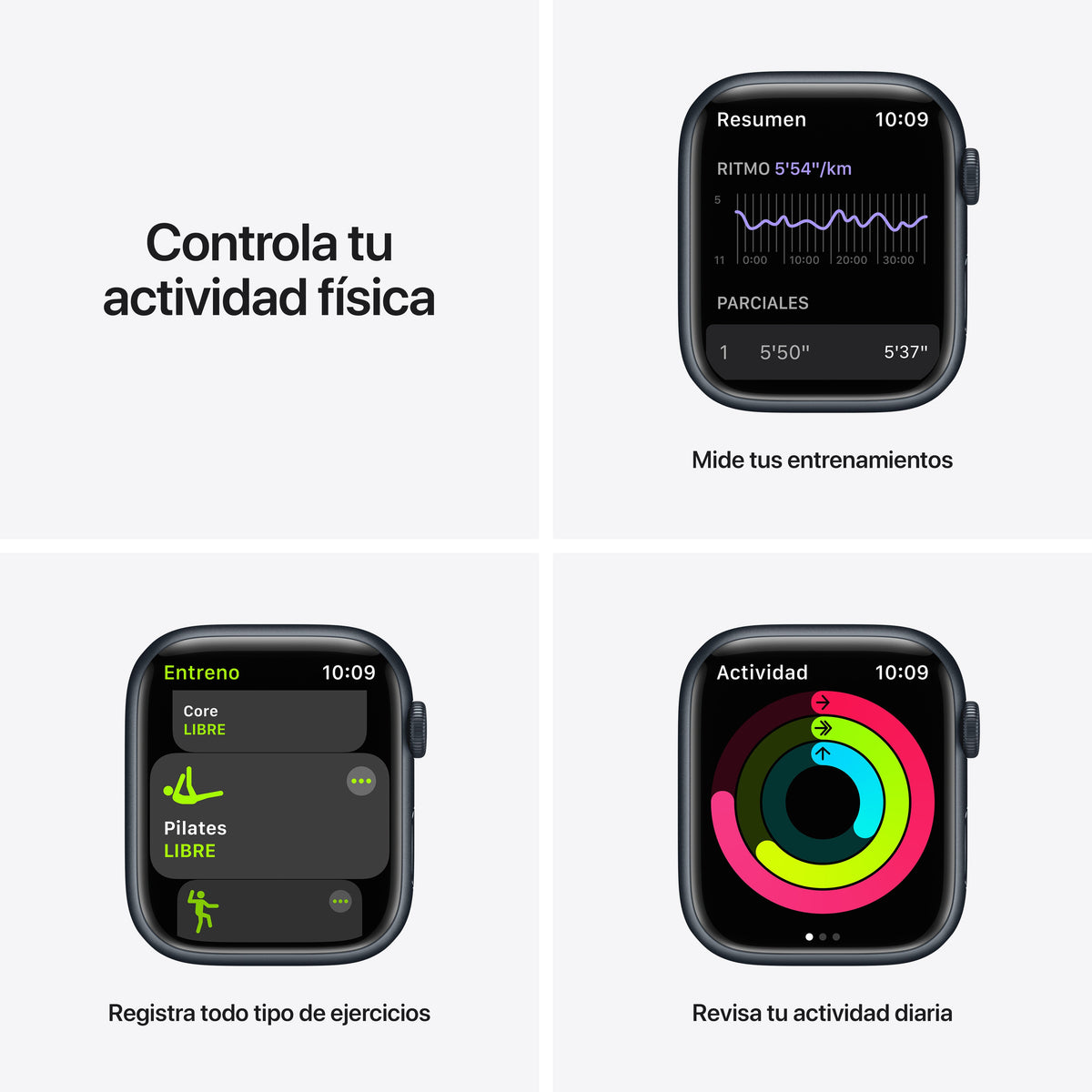 Apple Watch Series 7 (GPS + Cellular) Aluminio Correa Nike Sport - Macnificos