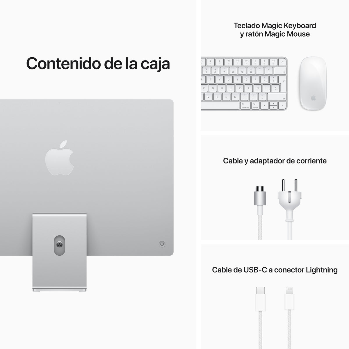 iMac con pantalla Retina 4,5K de 24 pulgadas Chip M1 de Apple con CPU de ocho núcleos y GPU de siete núcleos - Macnificos