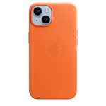 Funda de piel con MagSafe para el iPhone 14 - Naranja - Macnificos