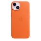 Funda de piel con MagSafe para el iPhone 14 - Naranja - Macnificos
