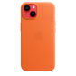Funda de piel con MagSafe para el iPhone 14 - Naranja - Macnificos