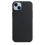 Funda de piel con MagSafe para el iPhone 14 Plus - Medianoche - Macnificos