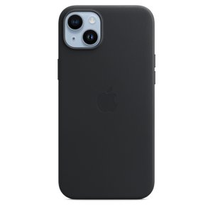 Funda de piel con MagSafe para el iPhone 14 Plus - Medianoche - Macnificos
