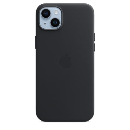 Funda de piel con MagSafe para el iPhone 14 Plus - Medianoche - Macnificos