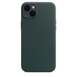 Funda de piel con MagSafe para el iPhone 14 Plus - Verde bosque - Macnificos