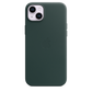 Funda de piel con MagSafe para el iPhone 14 Plus - Verde bosque - Macnificos
