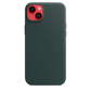 Funda de piel con MagSafe para el iPhone 14 Plus - Verde bosque - Macnificos