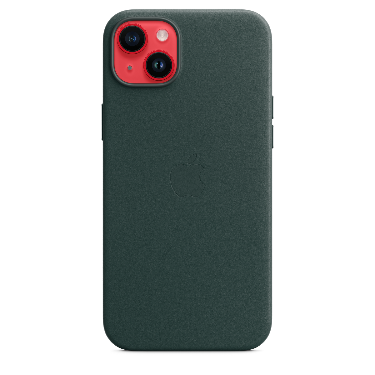 Funda de piel con MagSafe para el iPhone 14 Plus - Verde bosque - Macnificos