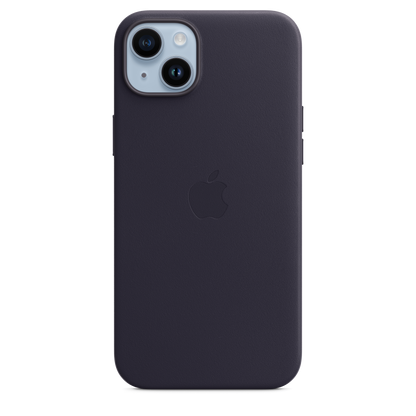 Funda de piel con MagSafe para el iPhone 14 Plus - Tinta - Macnificos