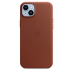 Funda de piel con MagSafe para el iPhone 14 Plus - Ocre oscuro - Macnificos