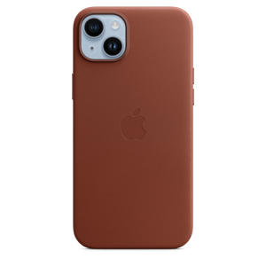Funda de piel con MagSafe para el iPhone 14 Plus - Ocre oscuro - Macnificos