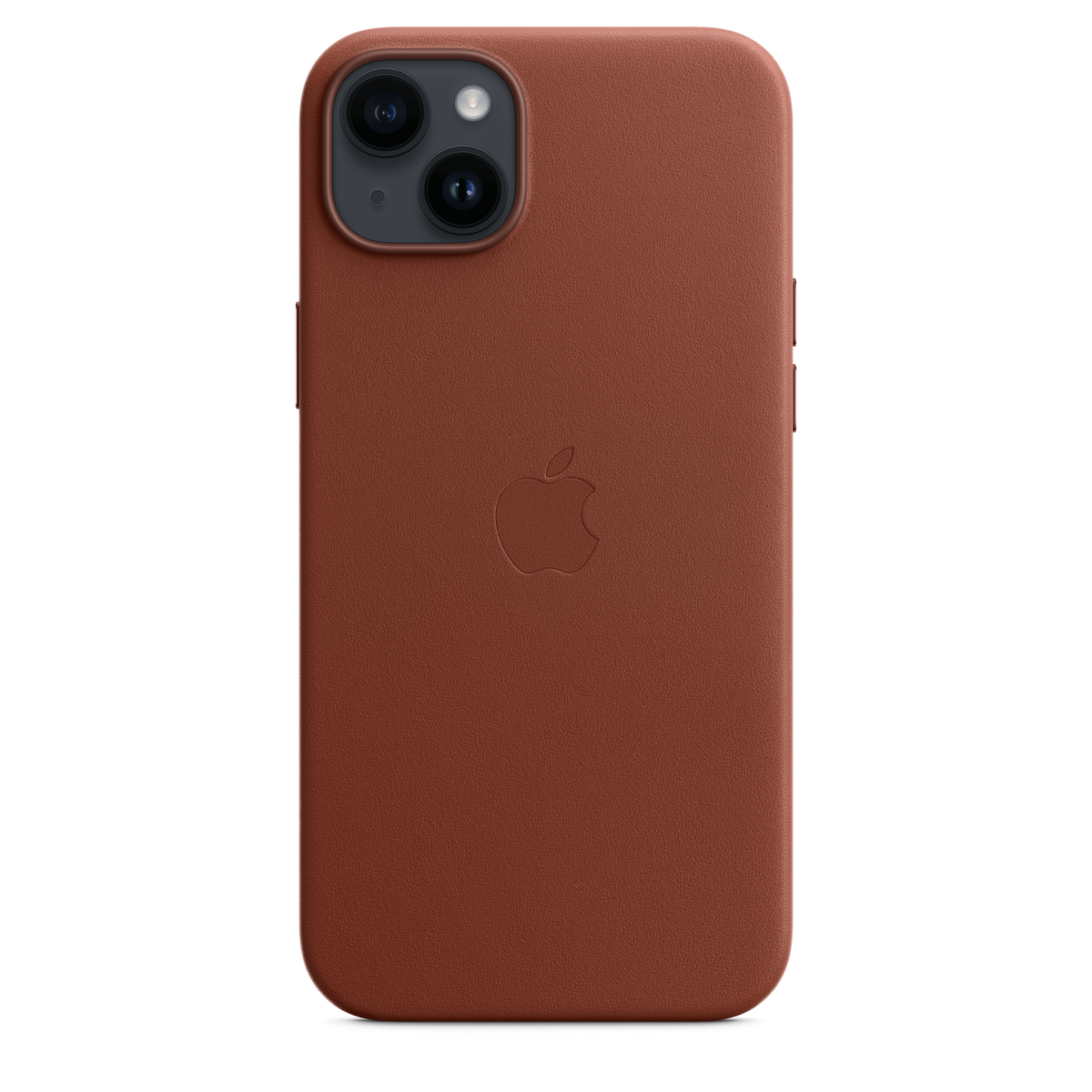 Funda de piel con MagSafe para el iPhone 14 Plus - Ocre oscuro - Macnificos
