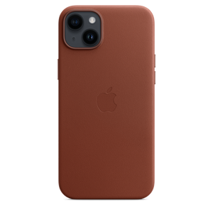 Funda de piel con MagSafe para el iPhone 14 Plus - Ocre oscuro - Macnificos