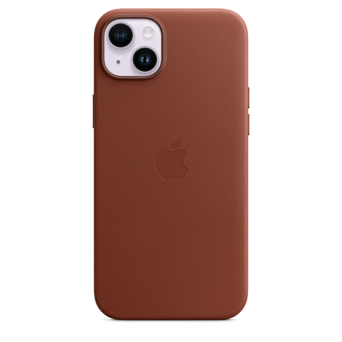 Funda de piel con MagSafe para el iPhone 14 Plus - Ocre oscuro - Macnificos
