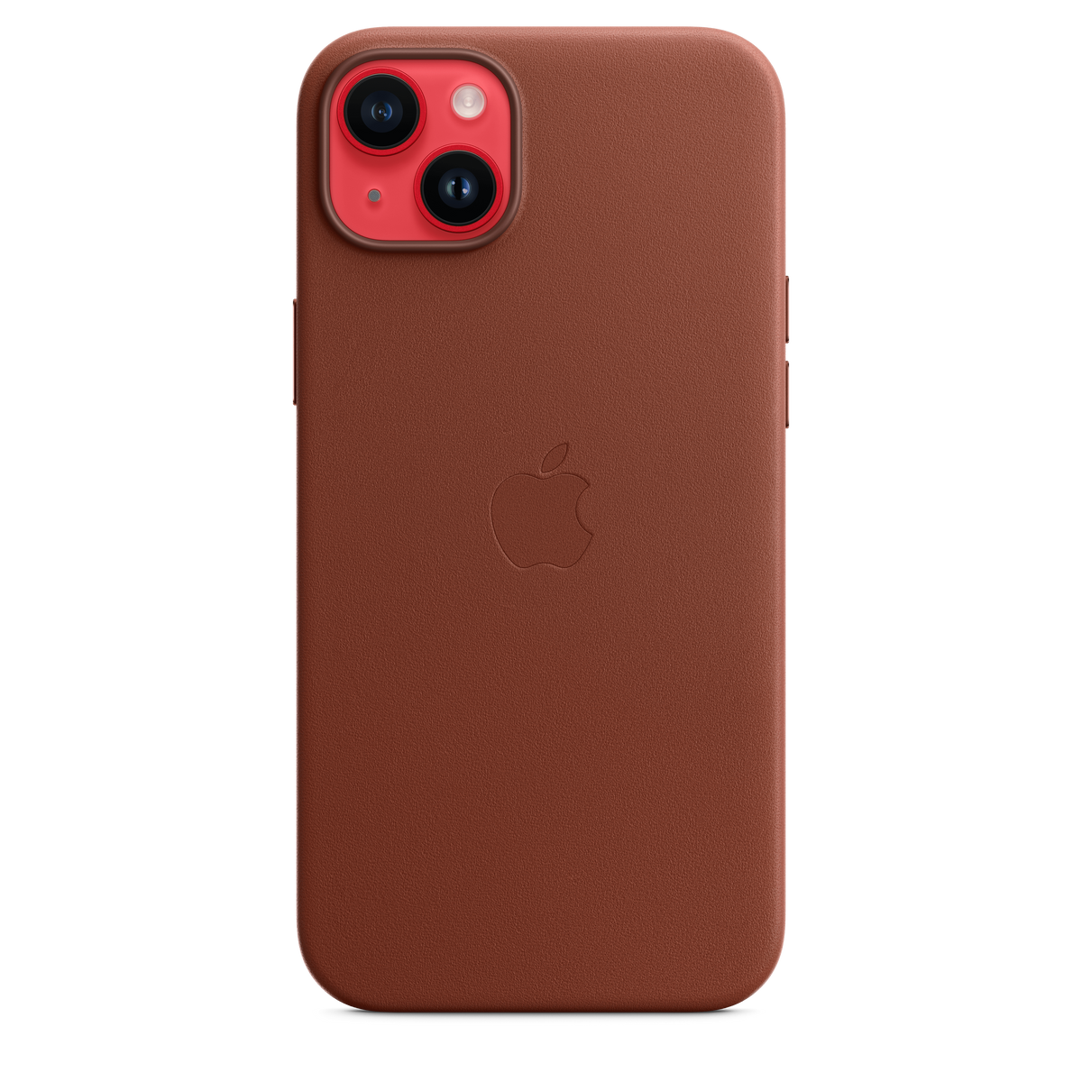 Funda de piel con MagSafe para el iPhone 14 Plus - Ocre oscuro - Macnificos