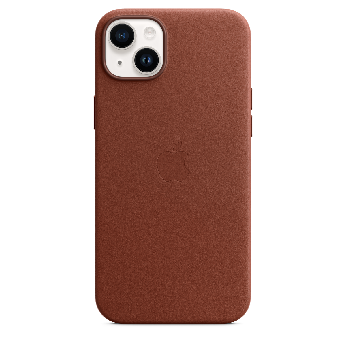 Funda de piel con MagSafe para el iPhone 14 Plus - Ocre oscuro - Macnificos