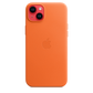 Funda de piel con MagSafe para el iPhone 14 Plus - Naranja - Macnificos
