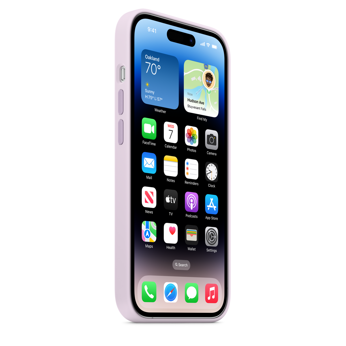 Funda de silicona con MagSafe para el iPhone 14 Pro - Lila - Macnificos