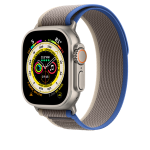 Apple Correa Loop Trail para Apple Watch 49mm Azul/Gris Talla S/M