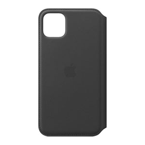 Apple Funda de Piel Folio para iPhone 11 Pro Max Negro