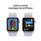 Apple Watch SE | GPS + Cellular | 40mm | Caja de Aluminio Plata | Correa Deportiva Azul Nube