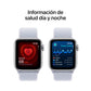 Apple Watch SE | GPS + Cellular | 40mm | Caja de Aluminio Plata | Correa Deportiva Azul Nube