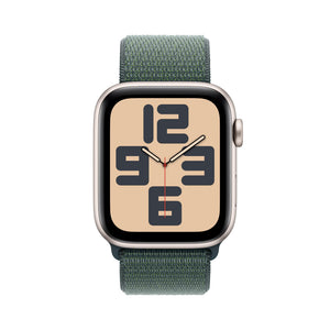 Apple Watch SE | GPS + Cellular | 44mm | Caja de Aluminio Blanco Estrella | Correa Loop Deportiva Verde