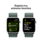 Apple Watch SE | GPS + Cellular | 44mm | Caja de Aluminio Blanco Estrella | Correa Loop Deportiva Verde