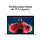 Apple MacBook Air 15" Chip M3 | 8 GB RAM | 512 GB SSD | CPU 8 núcleos | GPU 10 núcleos - Plata