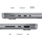 Apple MacBook Pro 14" Chip M2 Pro | 16 GB RAM | 512 GB SSD | CPU 10 núcleos | GPU 16 núcleos | Cargador 67W - Gris Espacial