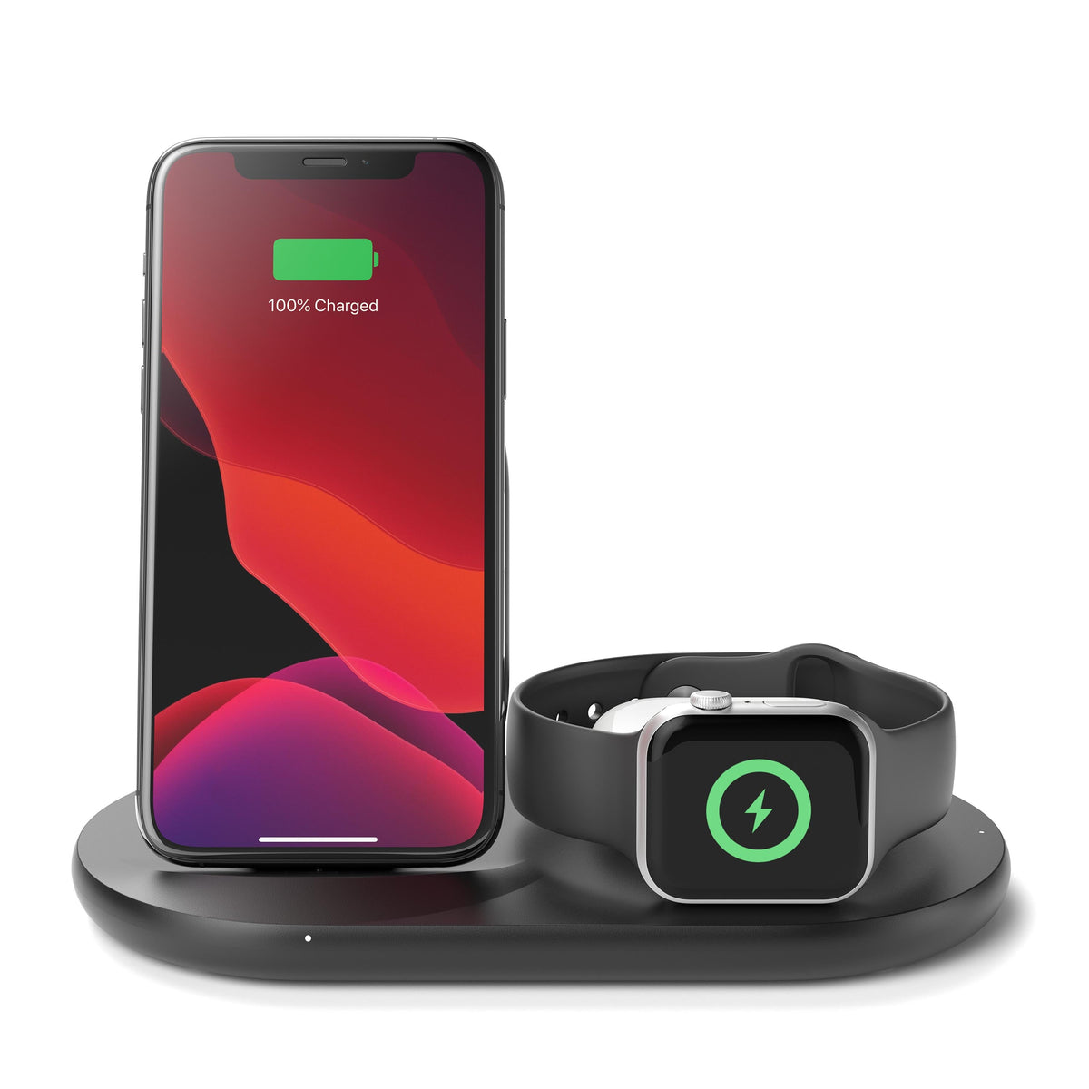 Base de carga inalámbrica Triple BOOST↑CHARGE™ 10W con adaptador de Belkin - Macnificos