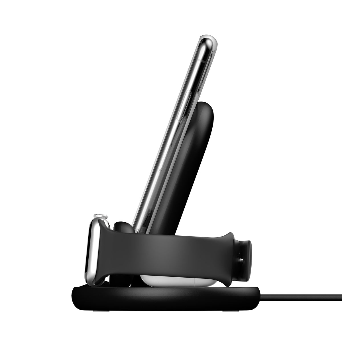 Base de carga inalámbrica Triple BOOST↑CHARGE™ 10W con adaptador de Belkin - Macnificos
