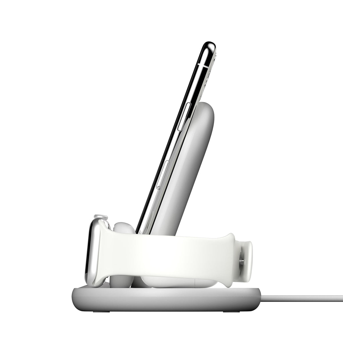 Base de carga inalámbrica Triple BOOST↑CHARGE™ 10W con adaptador de Belkin - Macnificos