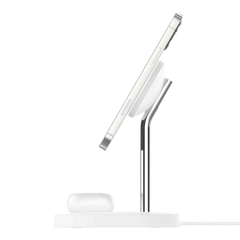 Base de carga con Magsafe 2-in-1 BOOST↑CHARGE™ PRO de Belkin Blanco - Macnificos