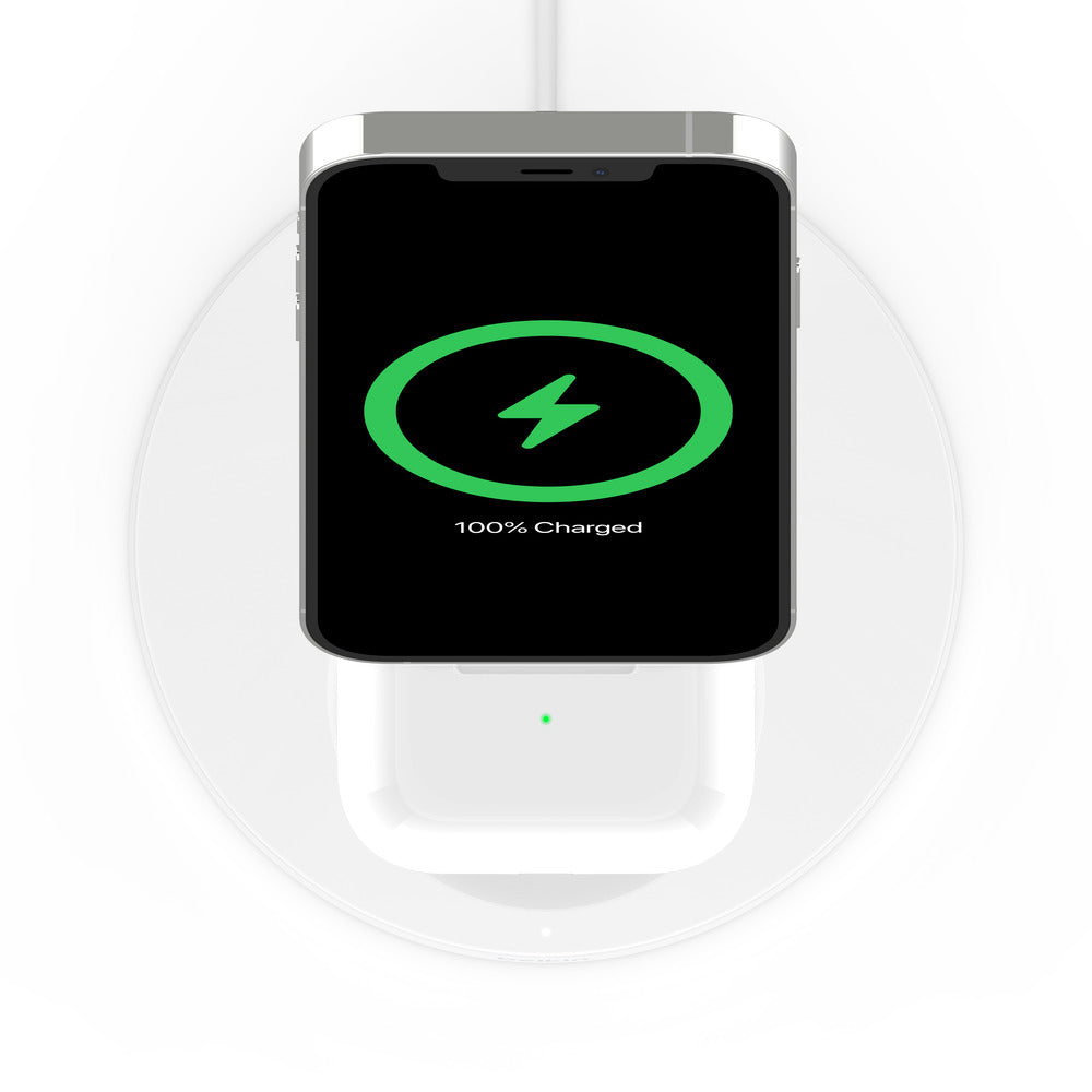 Base de carga con Magsafe 2-in-1 BOOST↑CHARGE™ PRO de Belkin Blanco - Macnificos