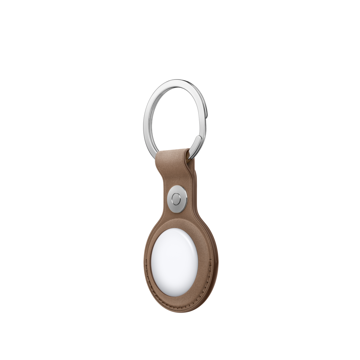 Llavero de trenzado fino para el AirTag - Marrón topo - Macnificos