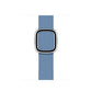 Apple Correa de Cuero con Hebilla moderna Plata para Apple Watch Series 4 40mm Azul