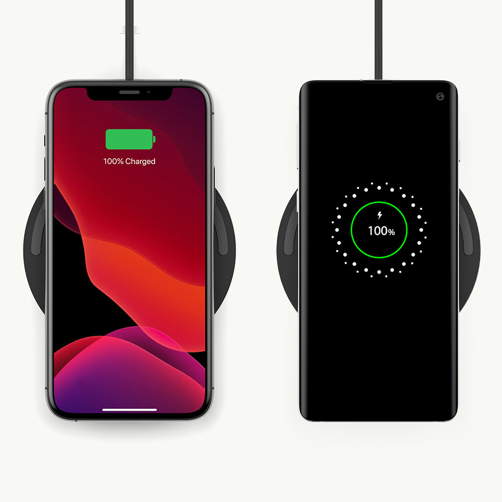 Base de carga inalámbrica individual BOOST↑CHARGE™ 10W con adaptador de Belkin Negro - Macnificos