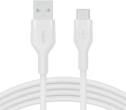 BELKIN Boostcharge Flex Cable USB-A a USB-C de silicona 1m - Blanco