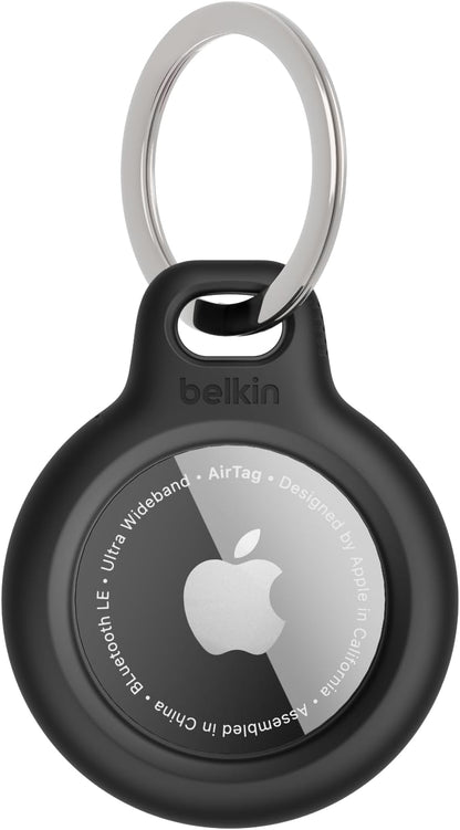 Funda Protectora para AirTag con Llavero Negro | Belkin