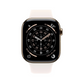 Apple Watch Series 11 (GPS + Cellular) - Caja de titanio en oro de 46 mm - Correa deportiva rosa rubor - Talla S/M